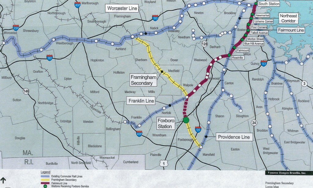 Proposal for a MBTA Line for Foxboro, MA