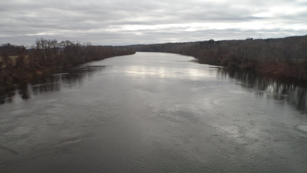 Crossing the Connecticut River in Northfield, Massachusetts