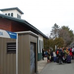 Vermonter pulls into Amherst station