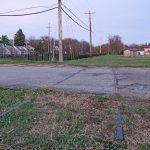 C&D tracks in front of Grant School